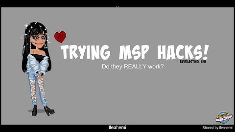 Trying MSP hacks! - Pt1