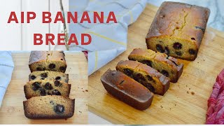 Grain Free Banana Bread || Blueberry Banana Bread (Paleo, AIP, Vegan)