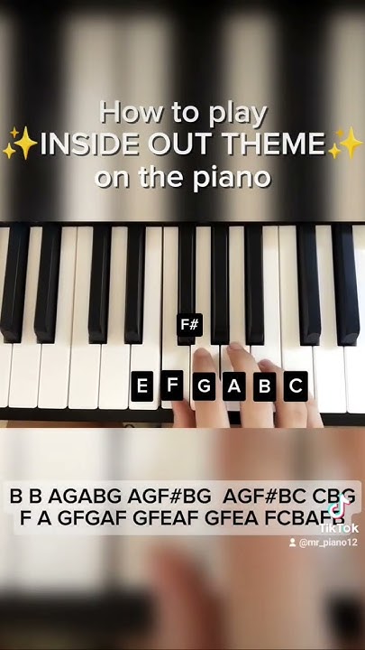 How To Play The Inside Out Theme On Piano How to play INSIDE OUT THEME on the piano. I hope you liked it! - YouTube