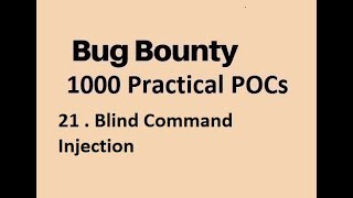21 . Blind Command injection | Blind Injection | Blind Cmd Injection | Command Injection Beginner