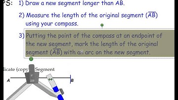 Construction 1 - Copy a Segment
