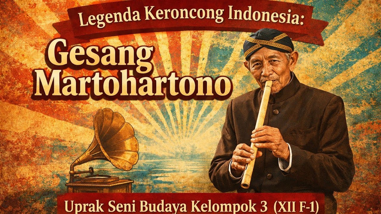 Legenda Keroncong Indonesia: Gesang Martohartono || Uprak Seni Budaya Kelompok 3 (XII F-1)