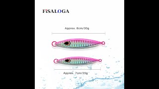 Fisaloga Lead Fishing Metal Jig Lures 20g 30g