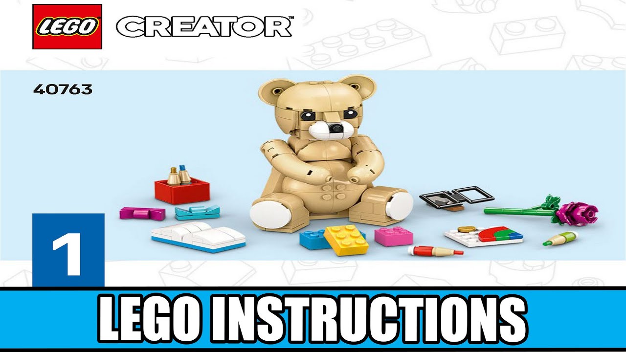 LEGO Creator 40763 Children's Day Teddy Bear building instructions