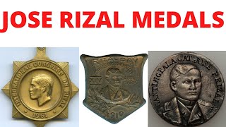 Dr. Jose Rizal Medals - From 1901 To 1961
