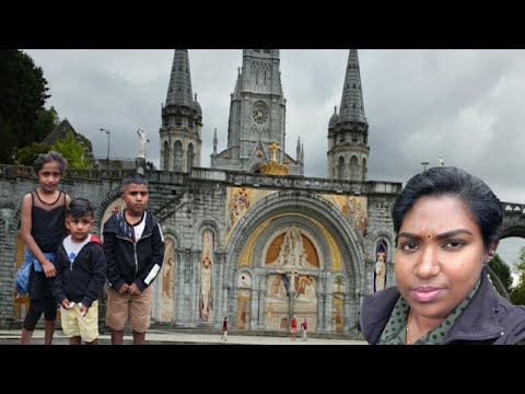 Lourdes Church In France /Vlog video/Our lady of Lourdes/Tamil Travel Video