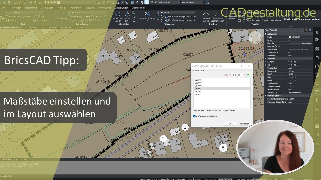 Maßstäbe für Meter in BricsCAD: So klappt die korrekte Darstellung im Layout!