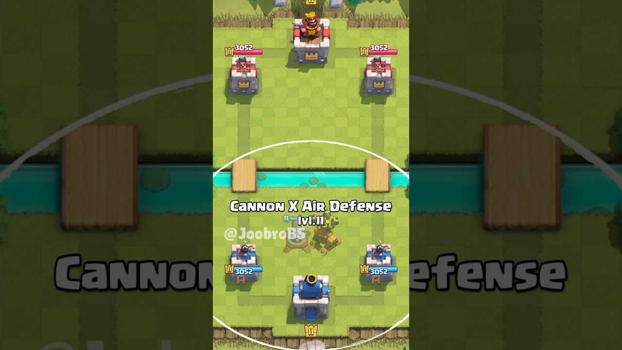 Clash Royale Cannon X Air defense concept!!🔥 