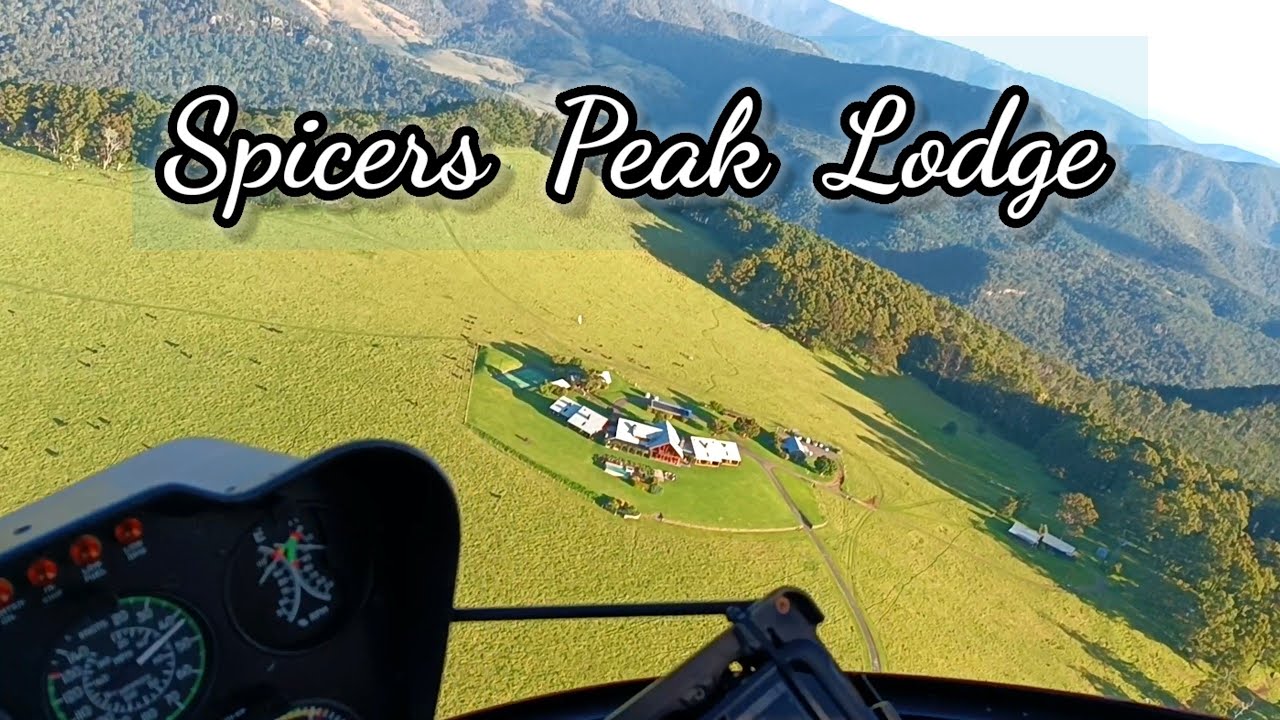 Helicopter flight at luxurious Spicers Peak Lodge.