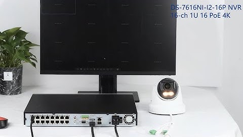 DS-7616NI-I2/16P 16-ch 1U 16 PoE 4K NVR with Feature Demo