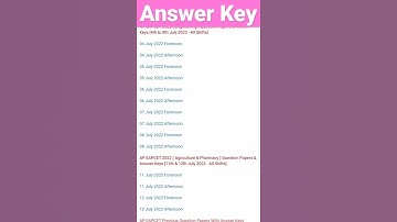 AP EAPCET 2022  Question Papers & Answer Keys||Engineering|| Agriculture and Pharmacy||#eapcet