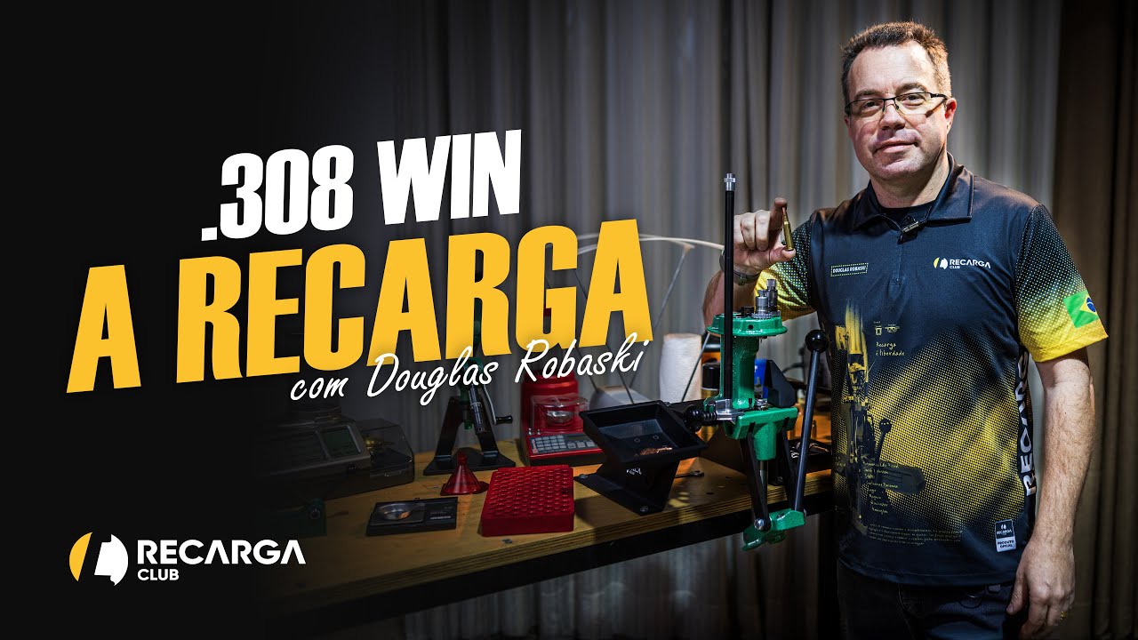 RECARREGANDO .308 WIN NA TURRET PRESS DA RCBS