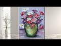 Still Life  Flowers /Acrylic Painting for Beginners /MariArtHome