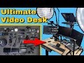 2021 Ultimate Live Streaming Video Desk Setup / YouTube Studio Setup / Desk Tour