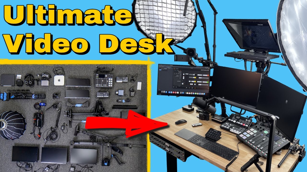 Live Streaming Video Desk Setup / YouTube Studio Setup / Desk Tour