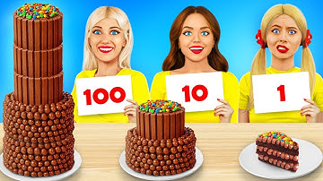 100 Layers of Food Challenge | Try To Eat 100+ Coats of Snacks by RATATA