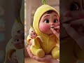 AI fruit baby eating fruit cute fruit baby eating fruit