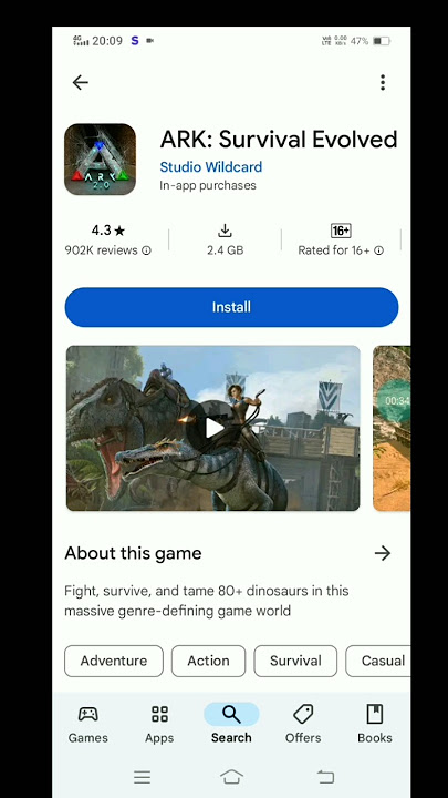 how to download ark survival evolved on Android