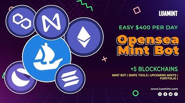Opensea bot / Private NFT tools for opensea / NFT sniper tools / mint bot + 653$ per day