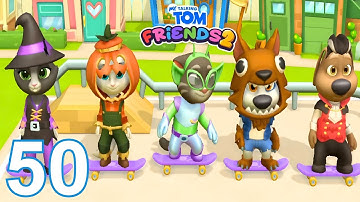 Every Halloween Costume - My Talking Tom Friends 2 Gameplay Part 50 (Android/iOS)