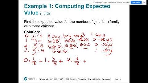 Math 120 - Section 11.8 - Expected Value