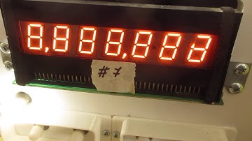 Bally 7 digit numeric display (Our Inventory Number 7)