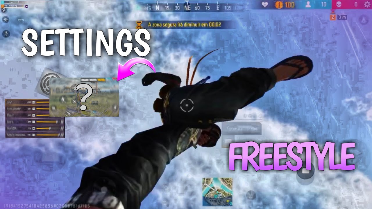 Settings Freestyle ⚙️☠️ | 100% Skills HeadShot 🇧🇷🔥 Free Fire Highlights ...