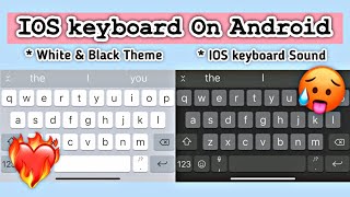 iOS Keyboard on Android With black theme and sound screenshot 1