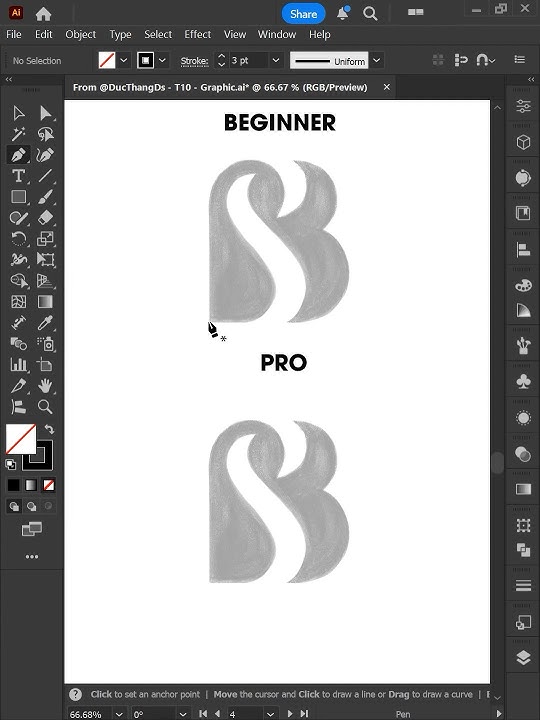 Adobe Illustrator 2025 - Tips for Using the Pen Tool and Curvature Pen Tool Like a PRO #ducthangds