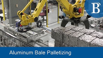 Robotic Scrap Metal Palletizing by Bastian Solutions