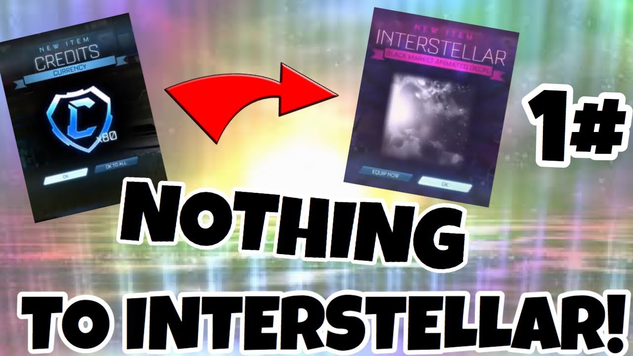 NOTHING TO INTERSTELLAR! Episode 1 (rocket league nothing to something series)