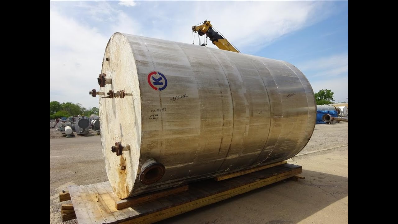 Used- Tank, Approximate 6,000 Gallon - stock # 48137002 - YouTube