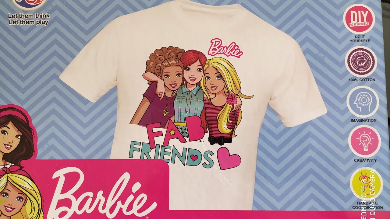 PAINT YOUR T-shirts/BARBIE DIY/YOU CAN 