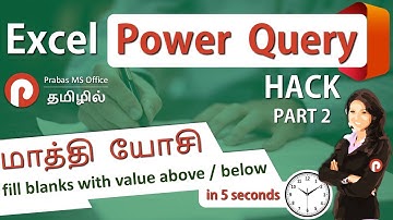 Excel Power Query in Tamil | Add New Column From Examples using Power Query | Prabas MS Office