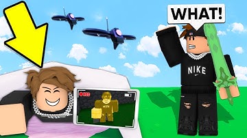 Using DRONES to CHEAT in Hide & Seek.. (Roblox Bedwars)