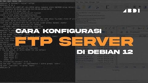 Cara Konfigurasi FTP Server di Debian 12 VirtualBox