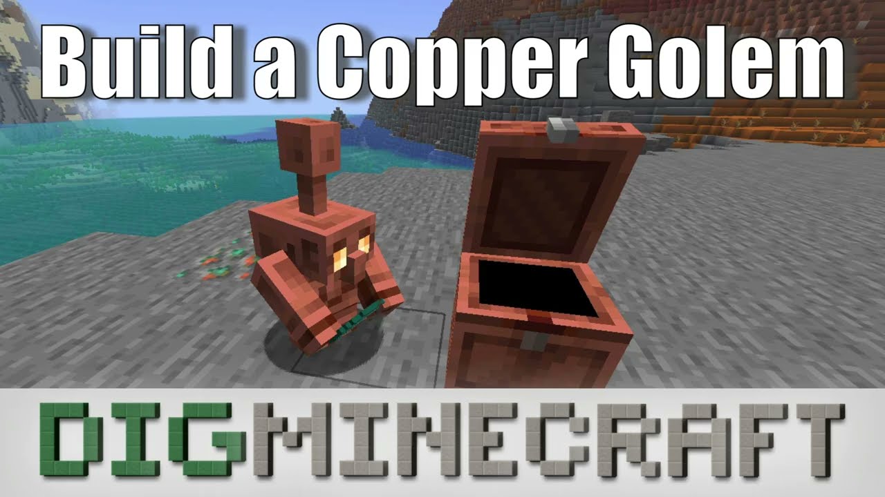 Build a Copper Golem in Minecraft