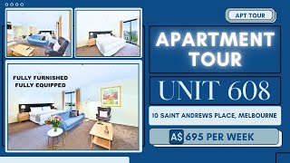 STUDIO Melbourne Apartment For Rent | 608/10 Saint Andrews Place Apartment Tour