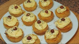 كب كيك الكنافه بطريقه سهله جداkunafa Cupcakes with cream