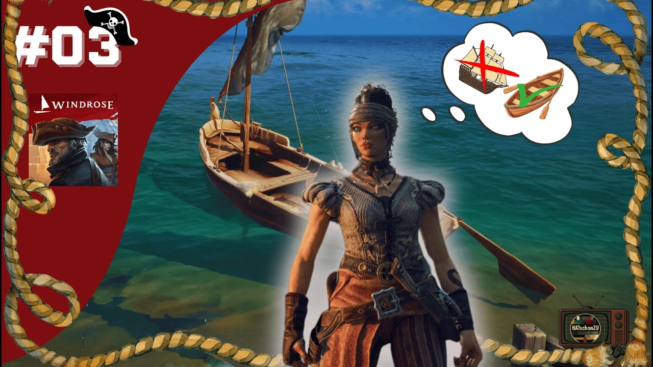 Demo: Windrose #03 - 🏴‍☠️Wir heben einen Schatz & Ausflug mit dem Schi...äh, Boot 🏴‍☠️