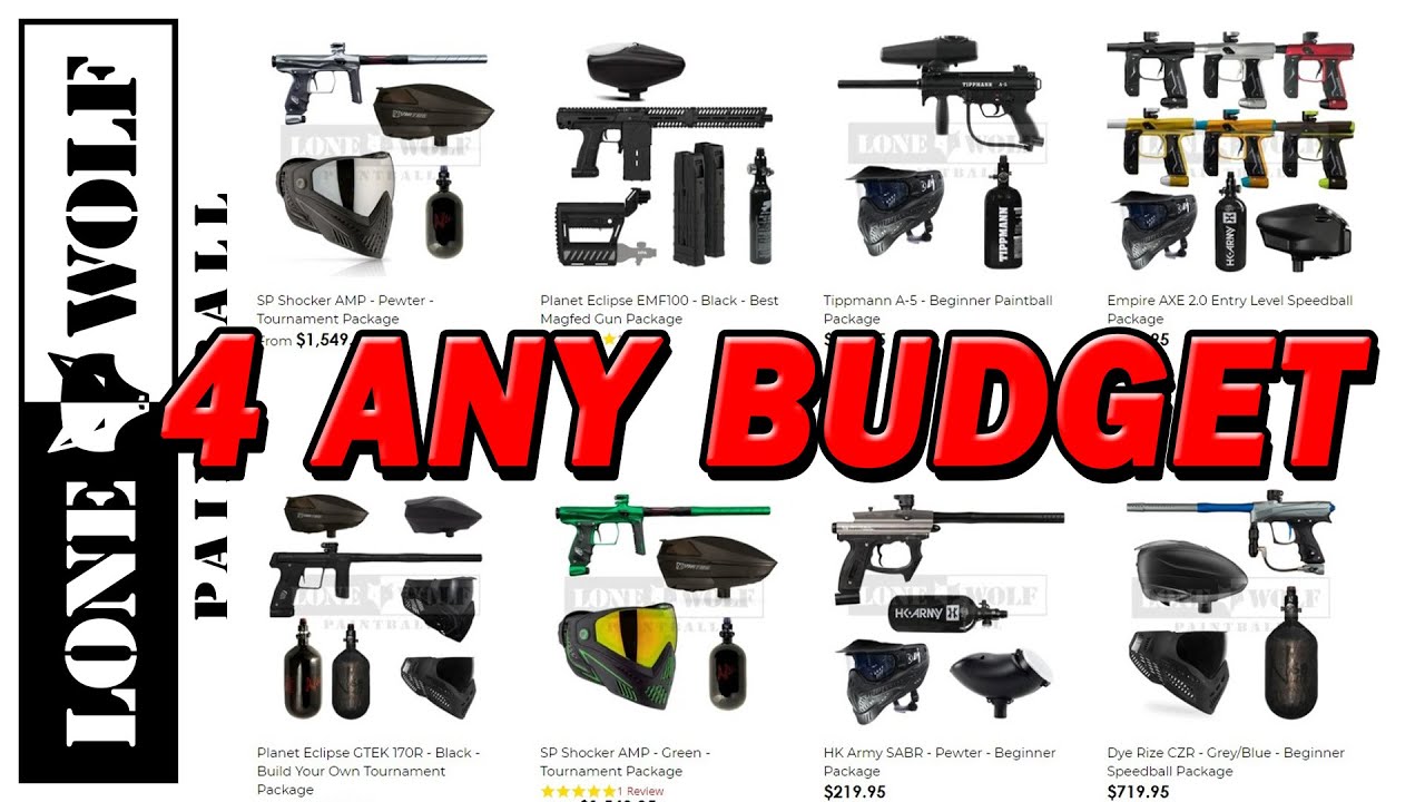 Cheap to Expensive Paintball Gear Paintball Packages for Every Budget