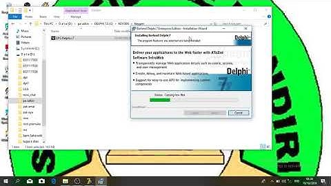 Cara menginstal aplikasi delphi 7.0