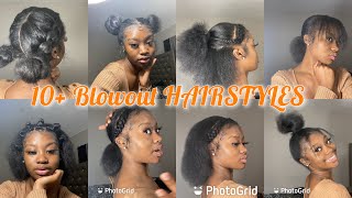 OVER 10 SUPER EASY & CUTE HAIRSTYLES | BLOWOUT HAIR️