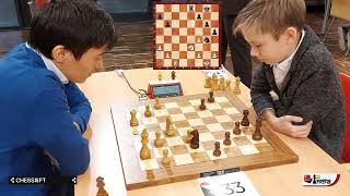 12-year-old Ukrainian prodigy Ihor Samunenkov vs Kazakhstan no.1 Rinat Jumabayev | World Rapid 2021