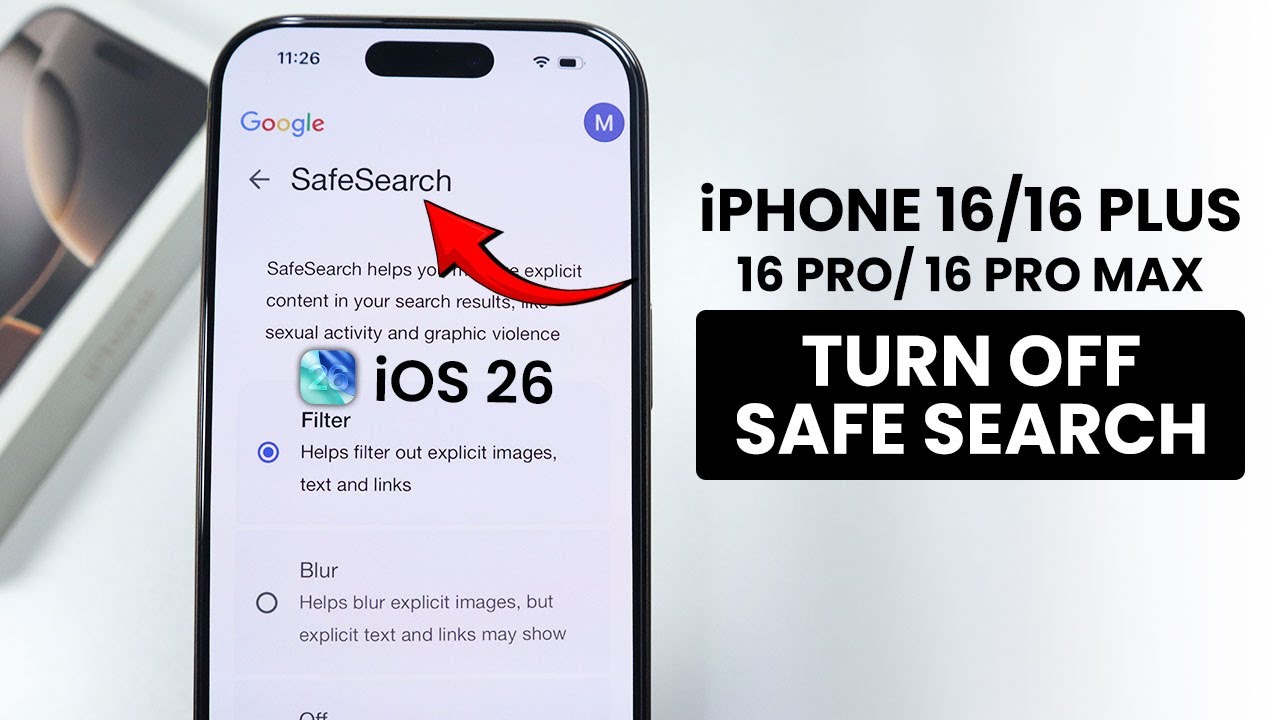 [iOS 26] Как отключить безопасный поиск на iPhone 16 / 16 Pro Max