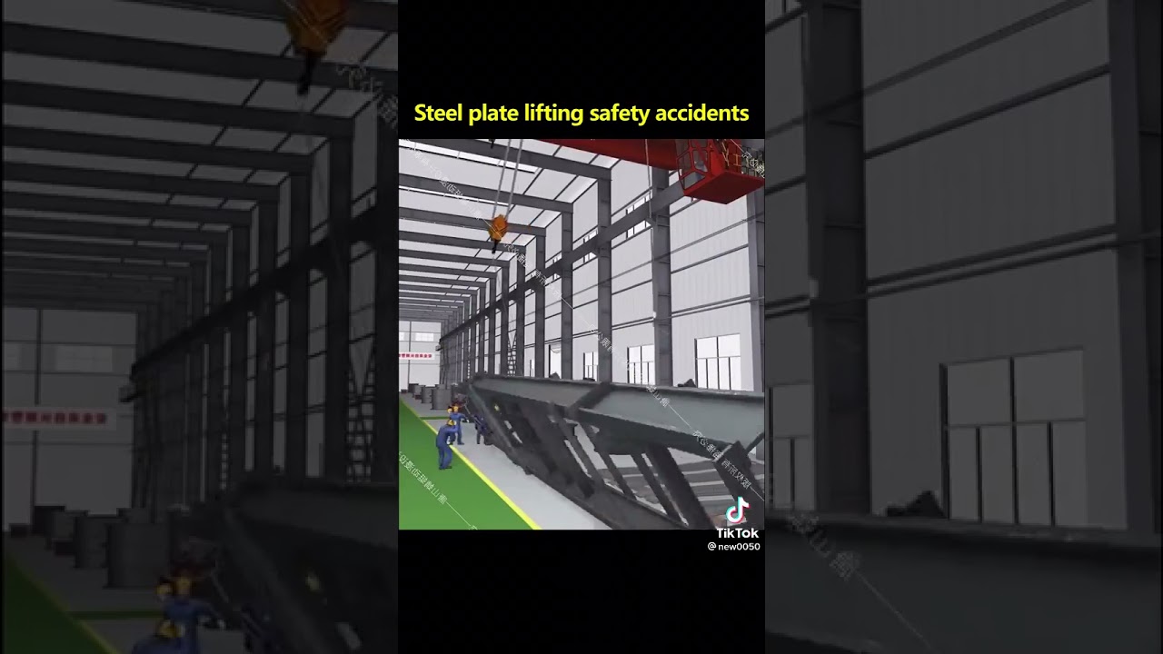 Steel plate lifting safety accidents