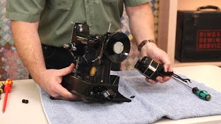 Singer Featherweight 221 222 Video Tutorial - Motor Removal