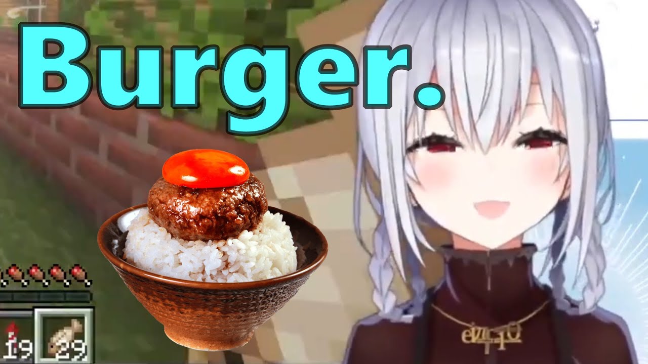 Hakase Fuyuki embarassed to order a big burger