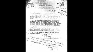 Bristol Ferry Lighthouse - Sale Letter -  April 19, 1929