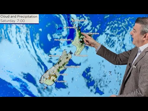RainWatch: A weak low moves in, then windier showers next week - YouTube